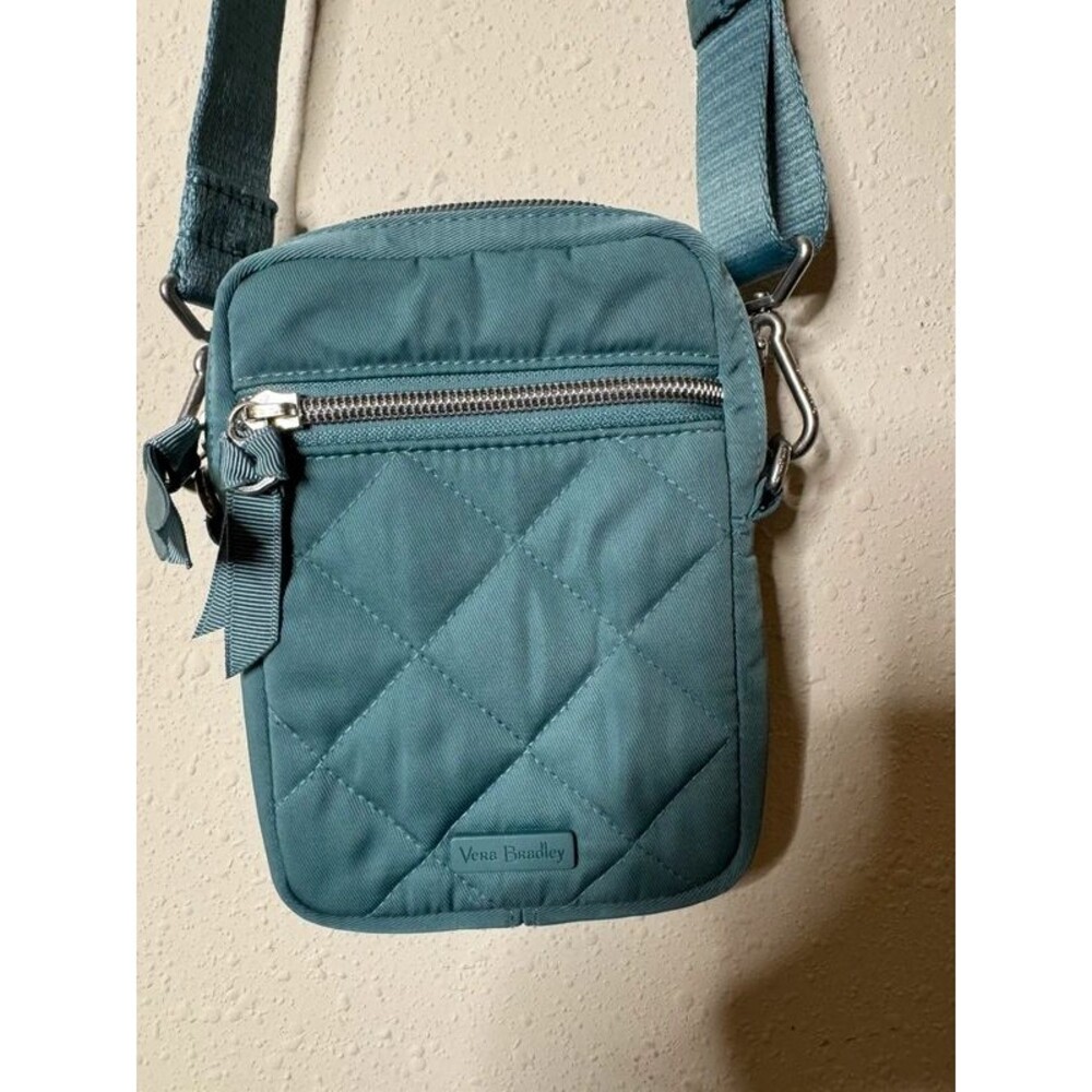 Vera Bradley teal quilted bag crossbody